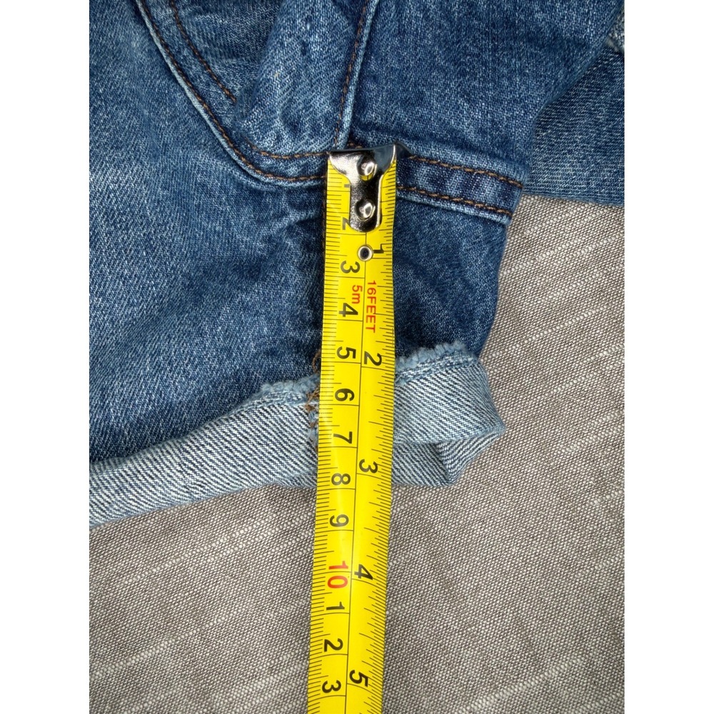 J.Crew Womens Denim Shorts Medium Wash Rolled Cuff 100% Cotton Blue Size 30‎ - Picture 2 of 12